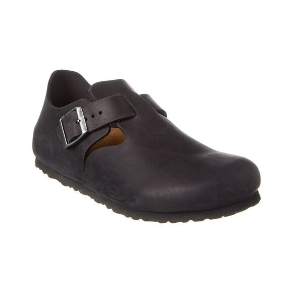 Birkenstock London Bs Narrow Leather Clog Black